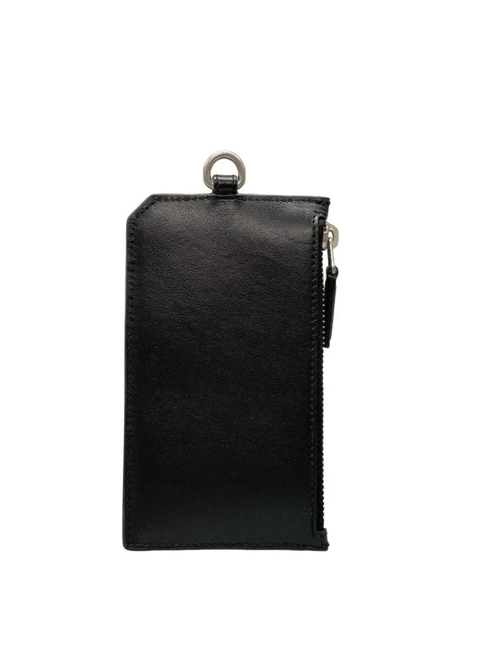★SOLD★ Saint Laurent Paris Coin Case Black Fragment Leather - Picture 2 of 6